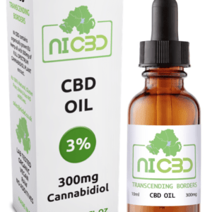 NICBD – 3% Cannabidiol 300mg Hemp oil – 10ml (2pk)