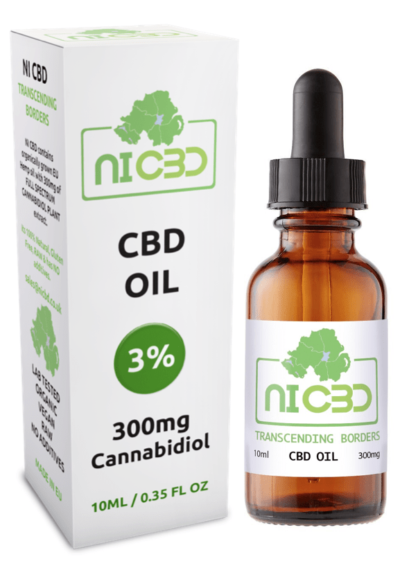 NICBD – 3% Cannabidiol 300mg Hemp oil – 10ml (2pk)