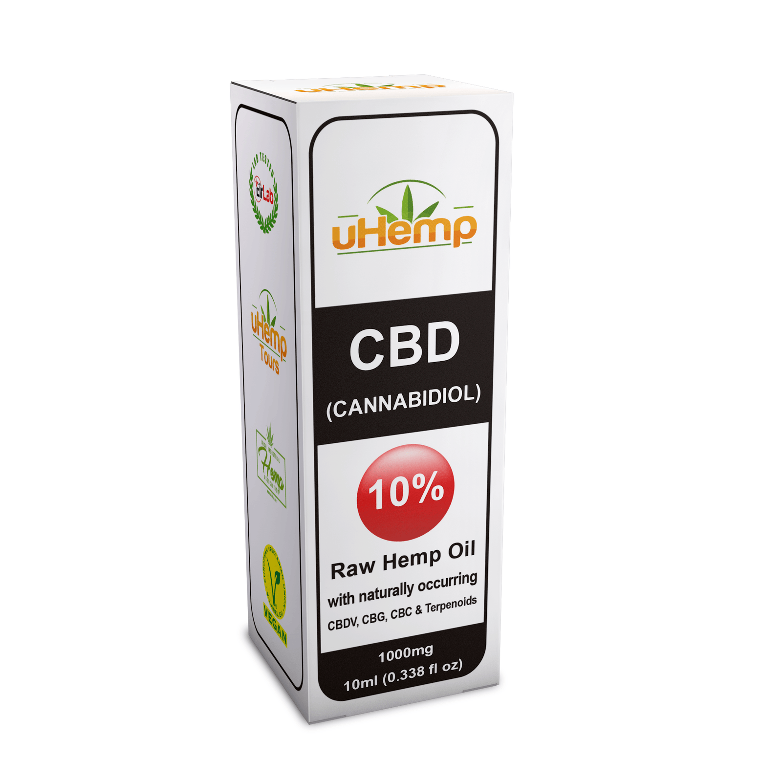 uHemp CBD Hemp oil 1000mg/10% - (10ml)