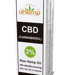 uHemp CBD Hemp oil extract 300mg/3% 10ml (2pk)