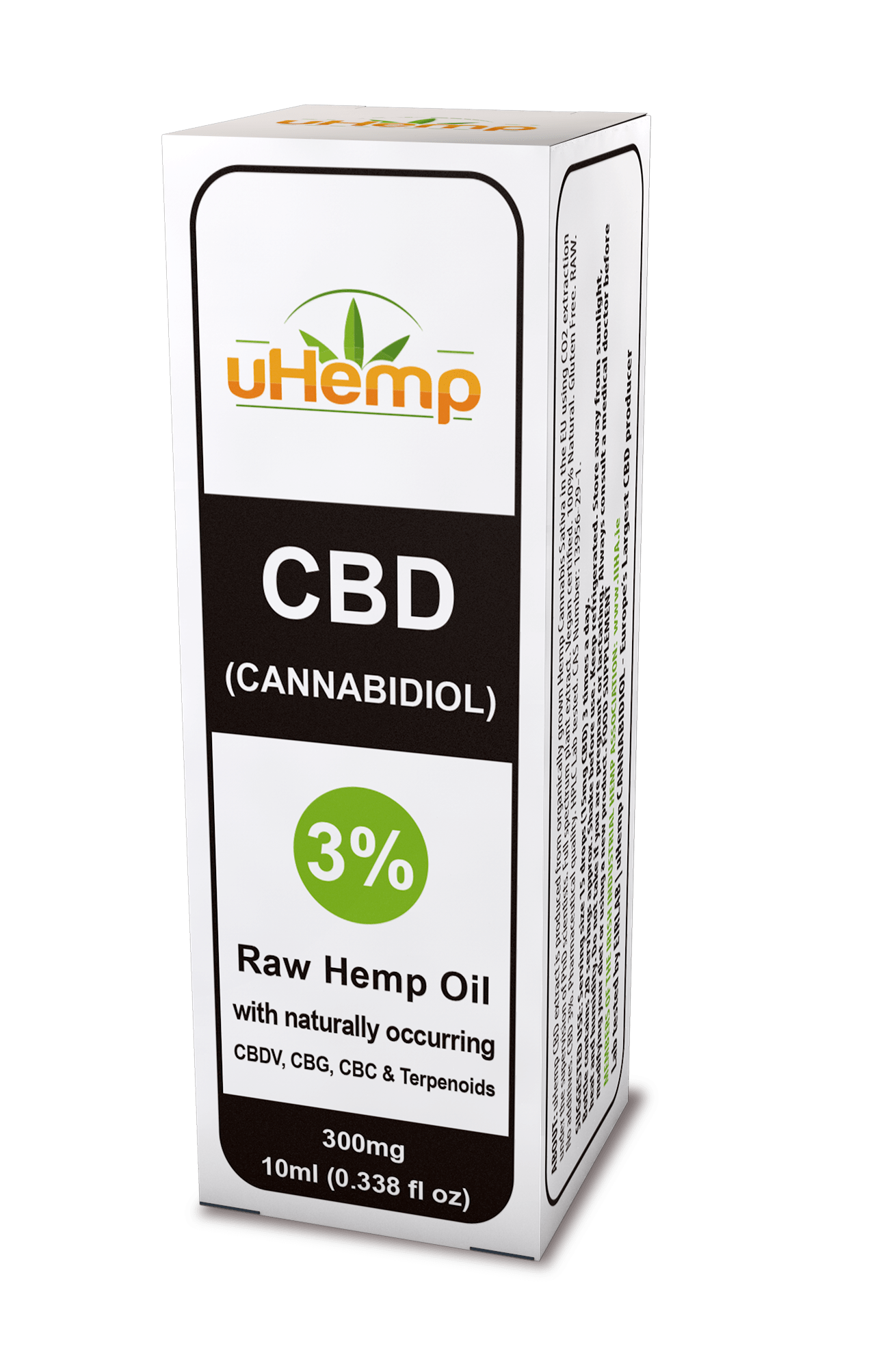 uHemp 3% CBD Hemp oil - 10ml