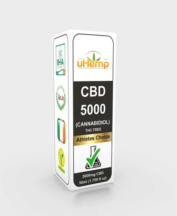 uHemp - CBD 5000 Athletes Choice - THC FREE - (5000mg CBD)