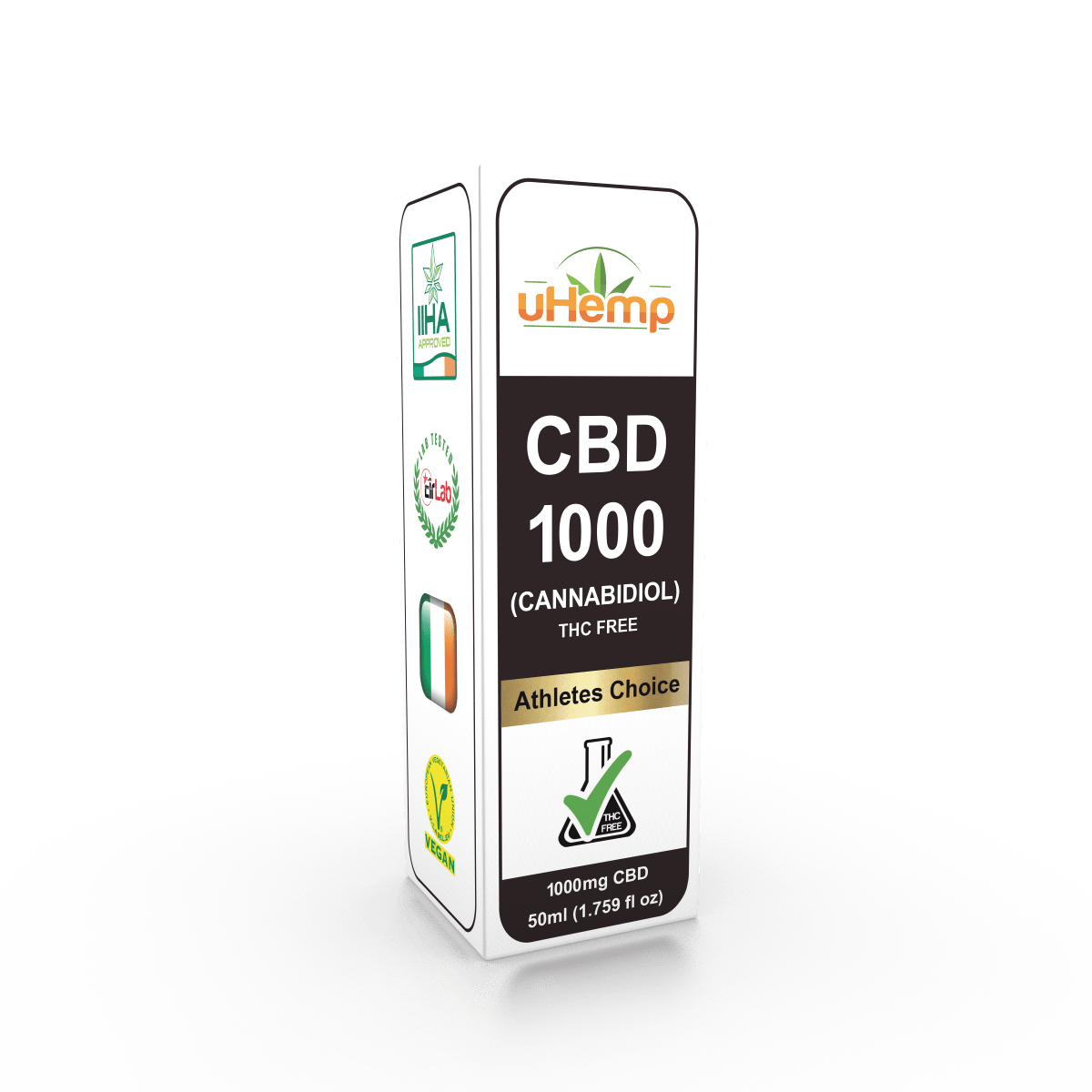 uHemp - CBD 1000 Athletes Choice - THC FREE - (1000mg CBD)