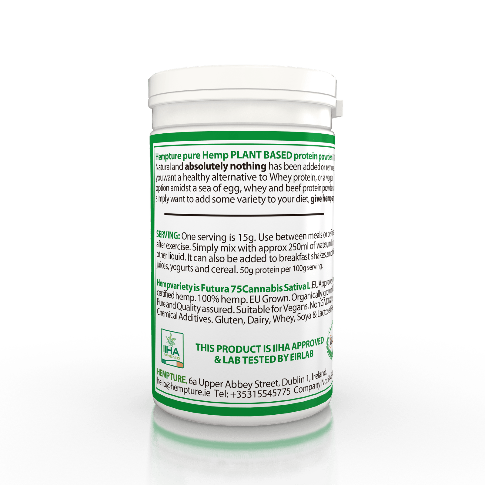 Hempture RAW Hemp Protein 30g (GYM Size) - Image 2