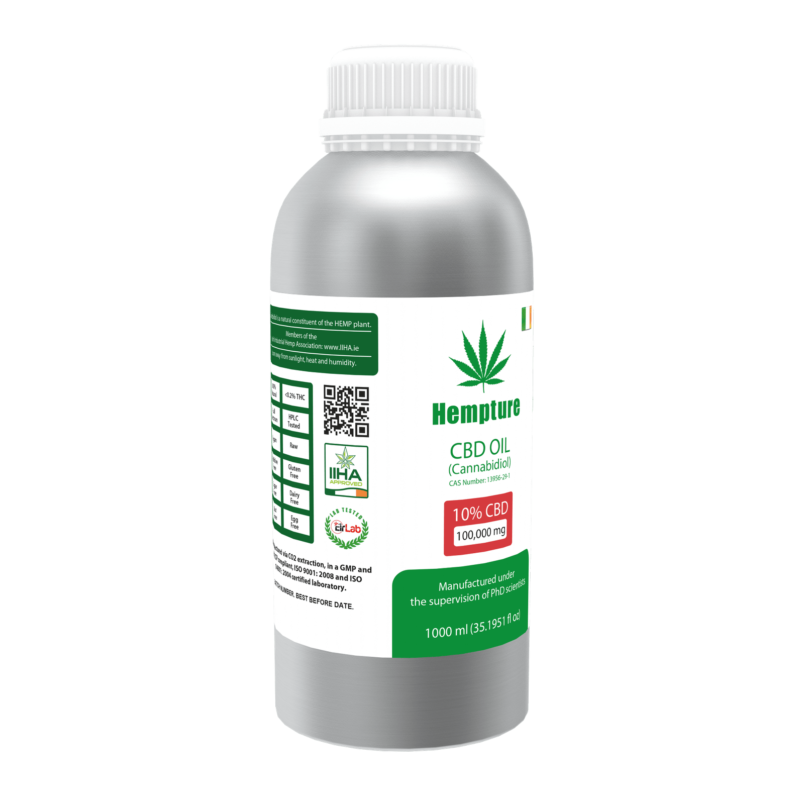 Hempture 10% CBD oil - 1000ml