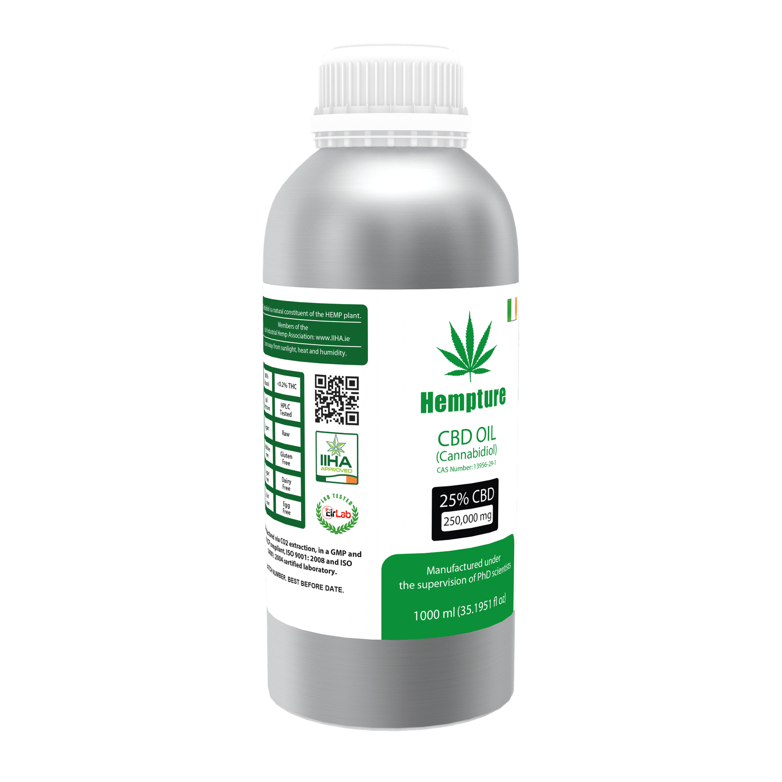 Hempture 25% CBD oil - 1000ml