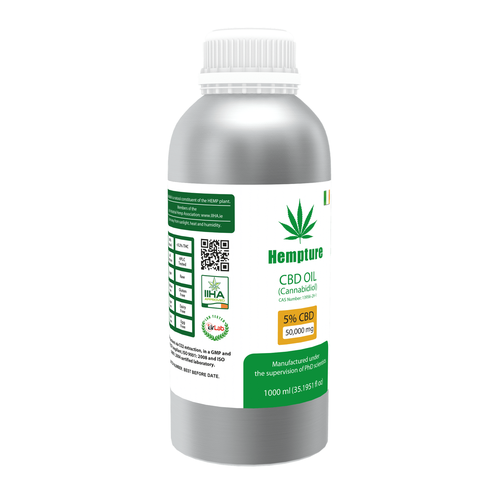 Hempture 5% CBD oil - 1000ml