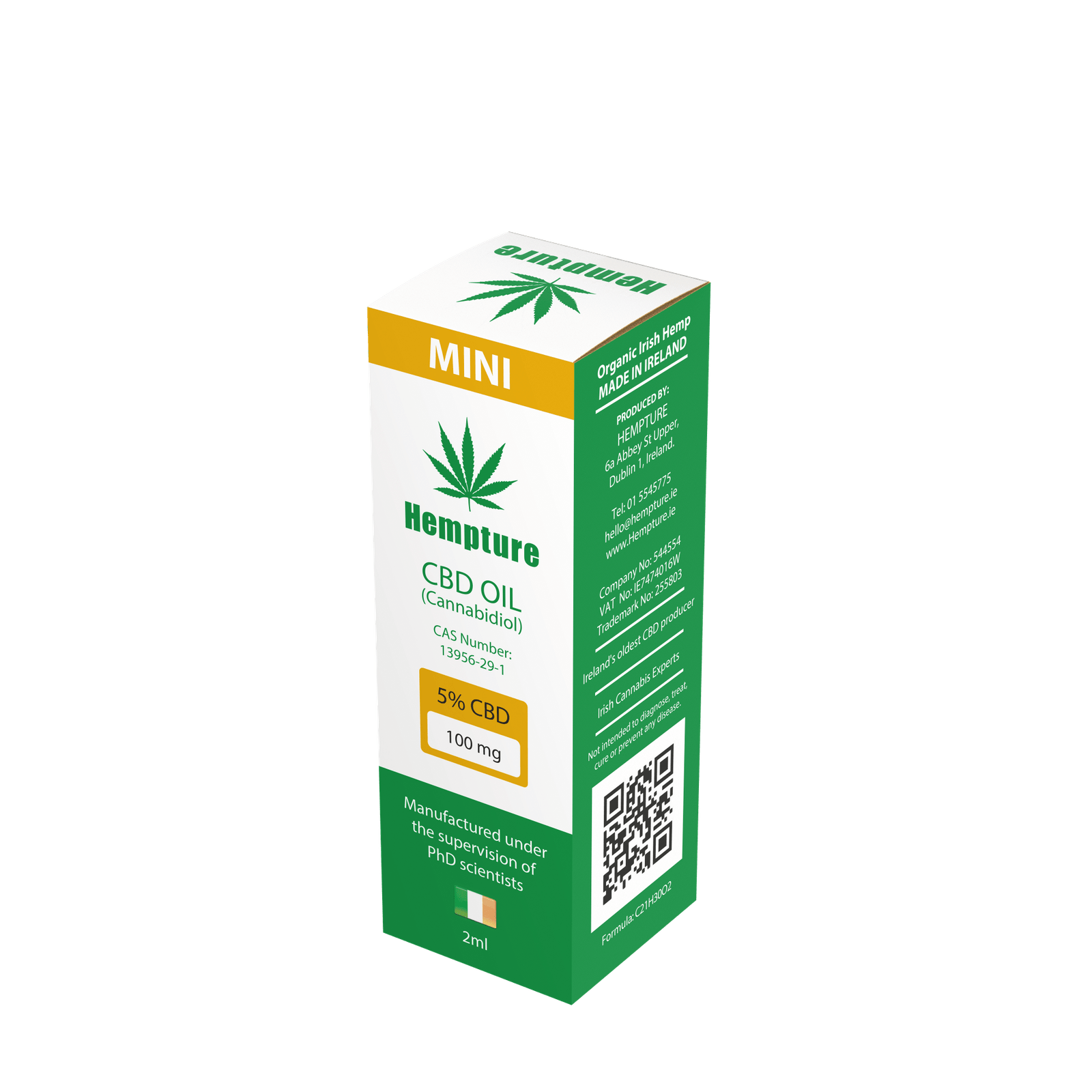 Hempture 5% CBD oil - 2ml MINI