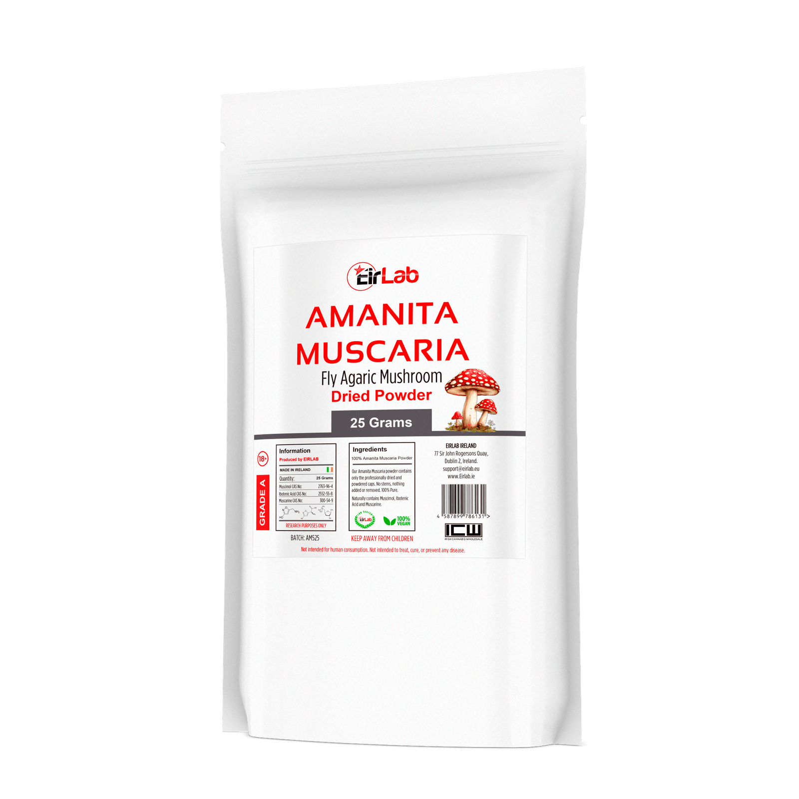 AMANITA MUSCARIA (Dried Powder) - 25 Grams